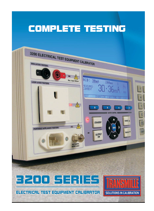 3200B SERIES ELECTRICAL TEST EQUIPMENT CALIBRATOR